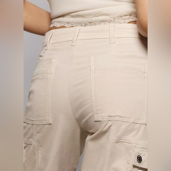 Anthropologie Ivory Carson Corduroy Utility Barrel Pant - Picture 4 of 5